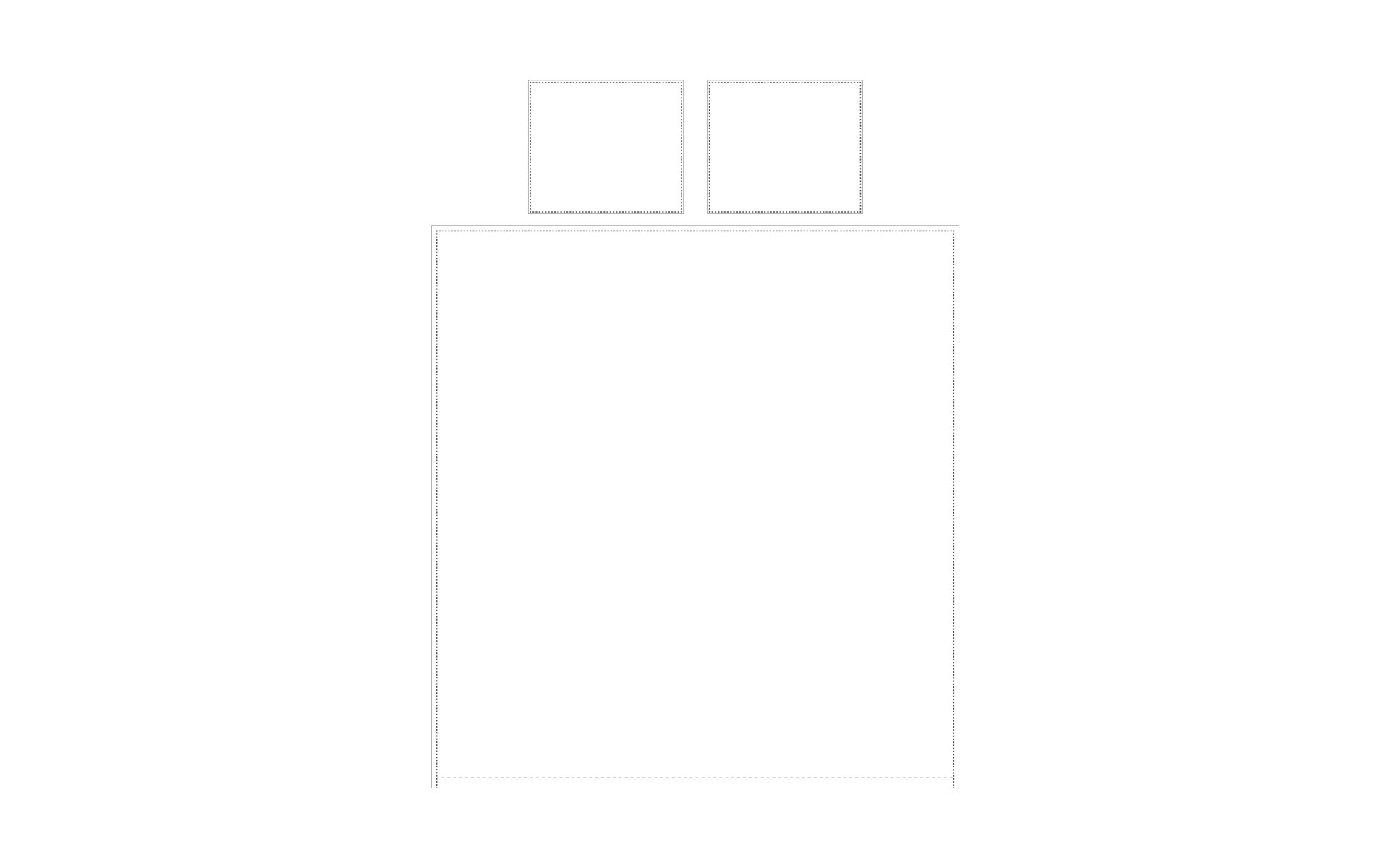 Mrs.Me bedlinen Couture White tekening